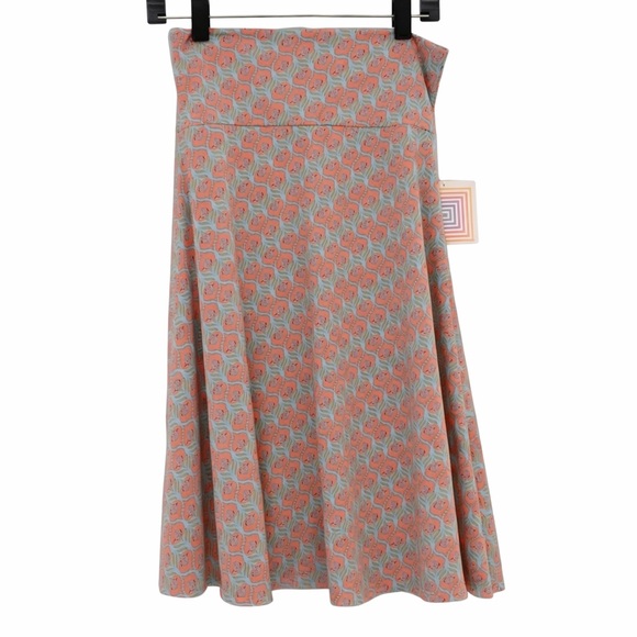 LuLaRoe | Skirts | Lularoe Azure Skirt Nwt New With Tags Pretty Print ...